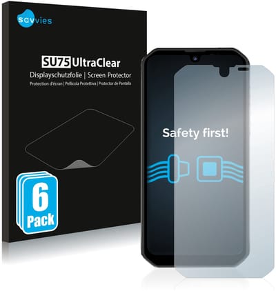 Savvies - Screenprotector voor Blackview BV9900 - Folie Beschermfolie transparant 6 Stuks