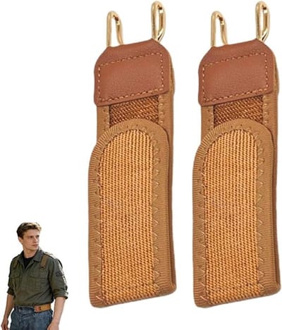 Gesploze Riem - 2 Stuks - Broekriem Zonder Gesp - Elastische Riem zonder gesp - Verstelbaar - Gespvrije Riem - Rekbare Broekriem - 1,5 inch breed - one size - verborgen sluiting - Voor Broeken, Jeans, Casual,Werkkleding - bruin