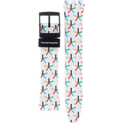 Swatch Plastic - Originals Medium (34mm) /Access/Solar/Musicall/Stop - G/SK/SL/SR/SS/SO28 AGZ317 GZ317 Star Games Olympic Collection Horlogeband