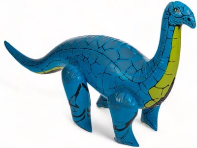 MIJOMA Opblaasbare dinosaurus, verzamelaarsmodellen voor dino-liefhebbers, kindvriendelijk, kleurrijke wereld vol dinosaurus, 60 cm. (Brochiosaurië)
