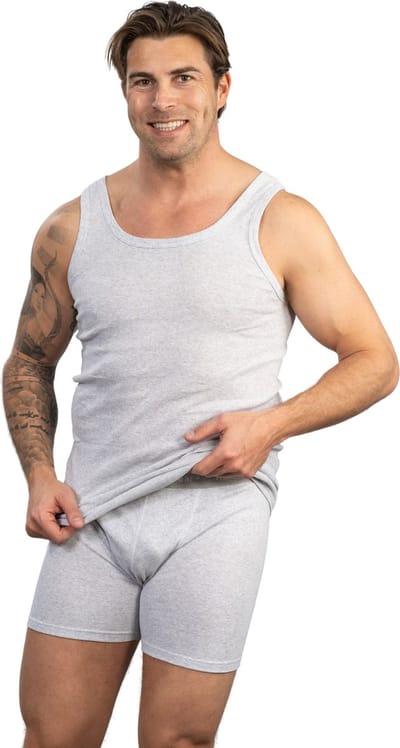 HL Tricot - Boxershort active - Maat S - Mannen - GRIJS -