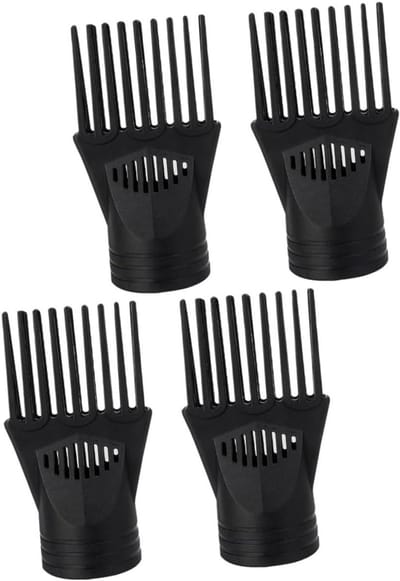 Föhn Mondstuk Set - Opzetstukken Krullen - Professionele Styling - Verbeterde Droogefficiëntie - 13 x 6 x 5 cm - Zwart