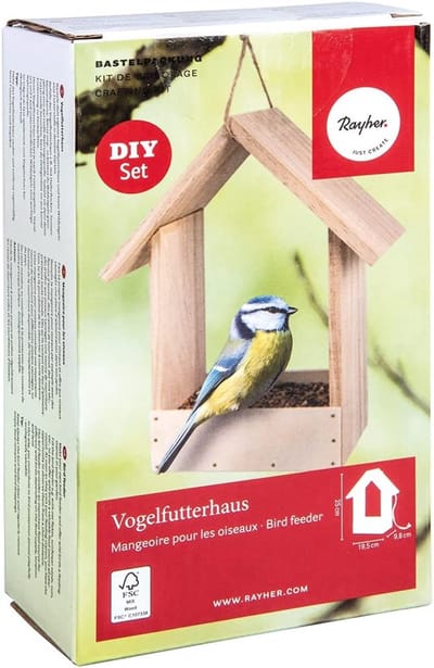 Vogelhuis Klein Houten Bouwpakket FSC-gecertificeerd - Om te beschilderen