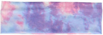 Haarsoires Haarband Stof 7cm - Tie Dye Patroon - Jersey - Paars Blauw Roze