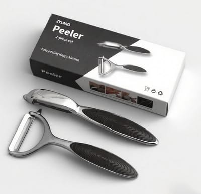 ZYLARO Dunschiller 2-delige Set - Dunschiller Aardappel - Aardappelschiller - I-model en Y-model voor Fruit- en Groenteschiller RVS