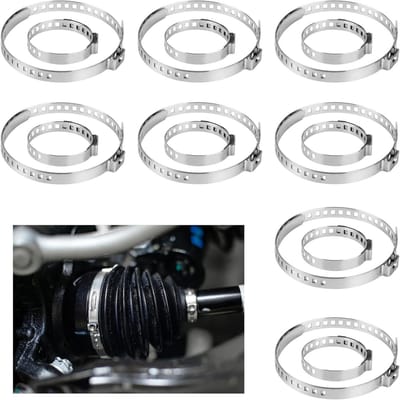Allecto Plus - Universele asmanchetten voor CV-as - CV Joint-boot-klemmen - verstelbaar - geschikt voor de meeste auto's - set van 16 stuks.