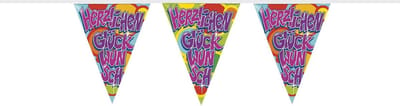 Haza Original Vlaggenlijn 'herzlichen Glückwunsch' 6 Meter