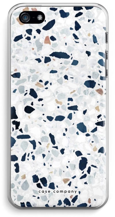 Case Company® - Hoesje geschikt voor iPhone 5 / 5S / SE (2016) hoesje - Terrazzo N°1 - Soft Cover Telefoonhoesje - Bescherming aan alle Kanten en Schermrand