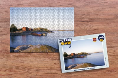 Puzzel Een cottage aan de zee - Legpuzzel - Puzzel 500 stukjes