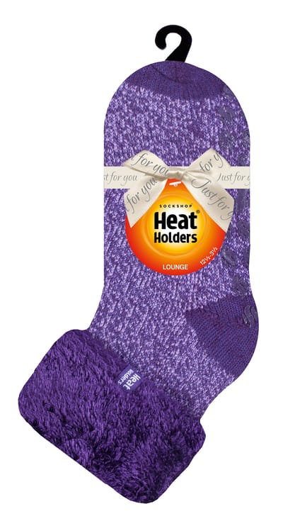 Kids Fluffy Bed Socks | Heat Holders | Warme Cozy Thermosokken voor Jongens en Meisjes - Paars