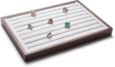 Sieraden Organizer - Juweliersbak - Sieraden Opbergen - Met Lade - 7 Vakken - Rood