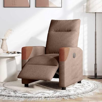 Elektrische Relaxstoel - Fauteuil Leunstoel - Ontspannen Zitten - Elektrische Verstelbaar - 69x145x84 cm - Bruin
