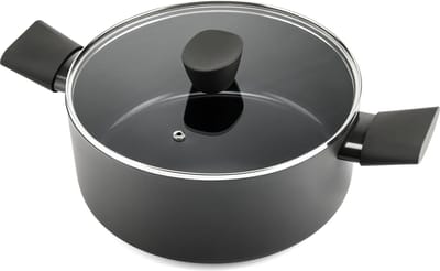 ISENVI Avon Kookpan met Deksel - 24 cm - Keramisch - Ergo Greep - Geschikt voor Inductie - PFAS, PTFE Vrij