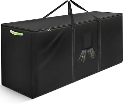 Dailygoods- Opbergtas Waterdicht - Tuinkussens - 420D Zware Oxford-stof - Scheurvast - UV-bestendig - Draaggreep - 125 x 40 x 55 cm - Kussenopbergtas