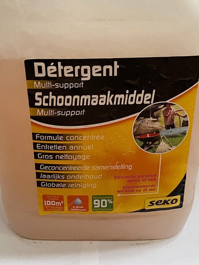 Seko- Schoonmaakmiddel 5L - Gecontreerde samenstelling - jaarlijks onderhoud - globale reiniging -