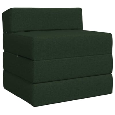 vidaXL - Vouwbare - Sofa - Bed - Donkergroen - 200 - x - 70 - x - 15 - cm - Stof