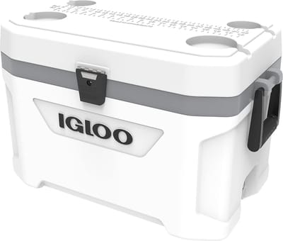 Marine Ultra 54 Koelbox 51 Liter - Wit/Grijs, Ideaal voor Boot en Avontuur