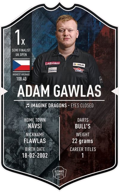 Ultimate Card Adam Gawlas Plastic | 37x25cm