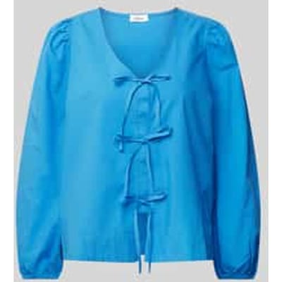 Regular fit blouse met lange mouwen van puur katoen