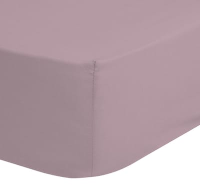 Good Morning hoeslaken effen kleur - 1 persoons 90x200 cm - Zacht roze - 100% Katoen renforce