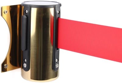 Wandsysteem met Trekband - Messing - Rood
