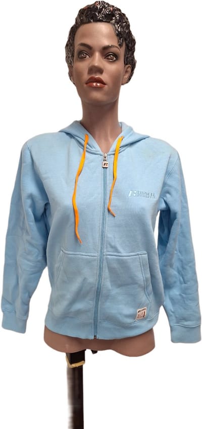 RUSSELL ATHLETIC/ HOODY/ LONG ZIPPER / AQUA/ M
