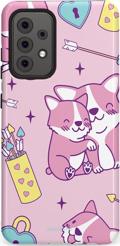 Casetastic Hoesje Geschikt voor Samsung A52 (4G/5G/s) - Stijlvolle Beschermende Duo-layer Case - Cupi Cori