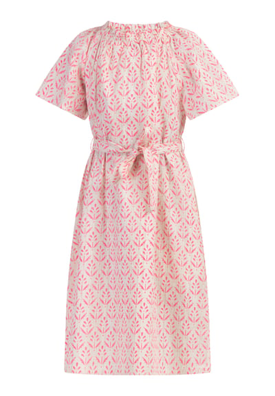 IZIA Zomerjurk Meisje neonroze