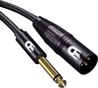 Drivv. Premium XLR Kabel - XLR Male naar 6.35 mm jack male - Stereo Jack - 2 meter