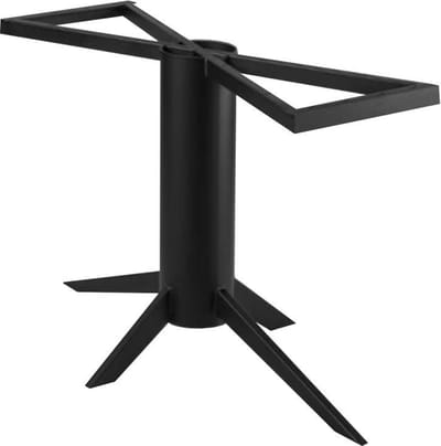 FLE - Stalen tafelonderstel zwart kolom 140 bij 73 cm en hoogte 73 cm