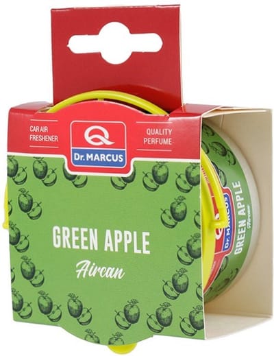 Dr. Marcus Aircan Green Apple luchtverfrisser met neutrafresh technologie - Autogeurtje voor in de auto, thuis of kantoor - Tot 60 dagen geurverspreiding 40 gram