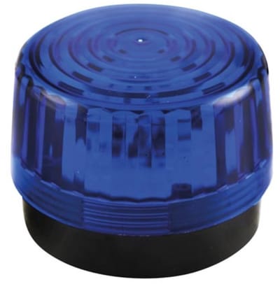 Velleman Blauw led-knipperlicht, gebruik binnenshuis, 12 VDC, 15 witte leds, IP20, ABS/acryl