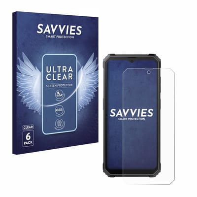 Savvies - Screenprotector voor Blackview BV4800 SE - Folie Beschermfolie transparant 6 Stuks