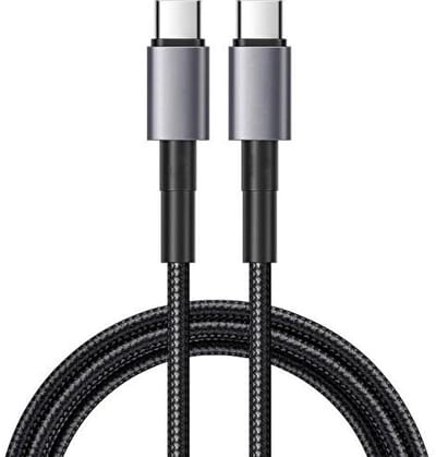 USB C naar USB C Kabel - 100w Snellader - Laad 3x zo Snel - Oplaadkabel - 2 Meter - Geschikt voor Laptops, Macbook, iPhone 15 / 16 & Meer - USB C kabel - Nylon