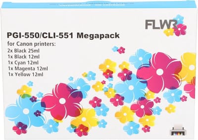 Huismerk - Inktcartridge / PGI-550 / CLI-551 6-Pack / Zwart en Kleur - geschikt voor Canon