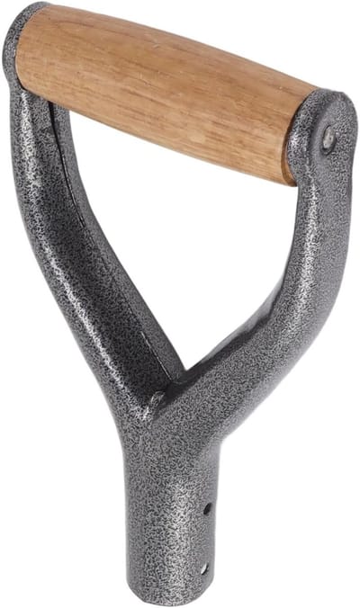 D Grip Schep Handvat, 3.5cm, Vervangend Handvat voor Tuinscheppen met Houten Grip, Ideaal voor Tuingereedschap en Rake Tools