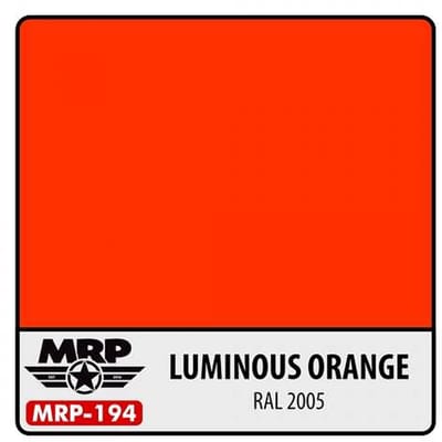 Mr. Paint MRP-194 - Luminous Orange Ral 2005 – 30 ml verf voor Airbrush & Detailwerk