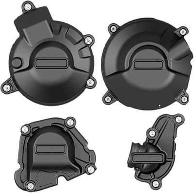 Motorblokbeschermer Set - Motoronderdelen Bescherming - Motoronderhoud - Schok en thermische bescherming - 600 g - Matzwart