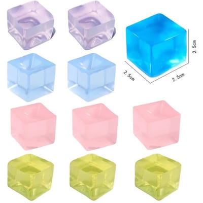 Jouet Fidget Forme Glaçon Carré Boule Anti-Stress Jouets Compressibles pour Anxiété TDAH Soulagement du Stress Jouets Sensoriels pour Adultes