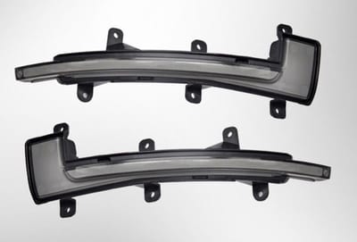AutoStyle Set LED Zijspiegel-Knipperlichten - passend voor Audi TT 2006-2014 & R8 2007-2016 - Smoke - incl. Dynamic Running Light