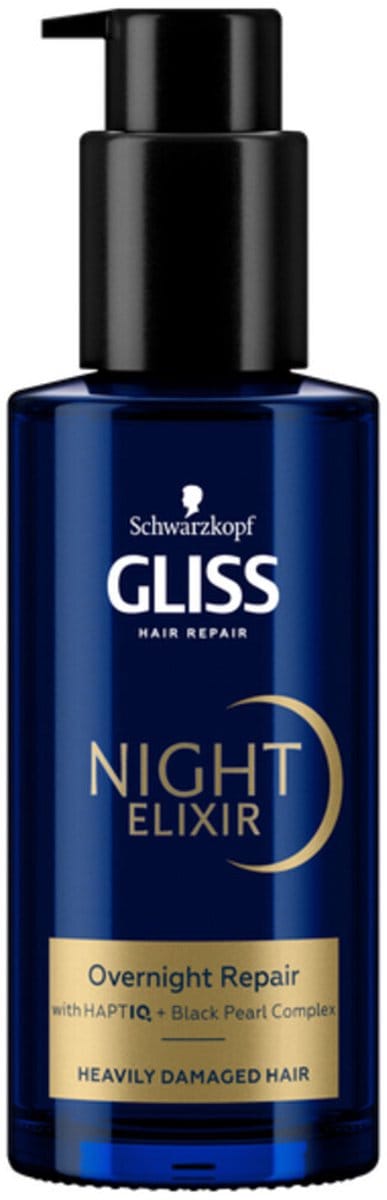 Gliss Night Elixer Overnight Repair - 6 x 100 ml - Voordeelverpakking
