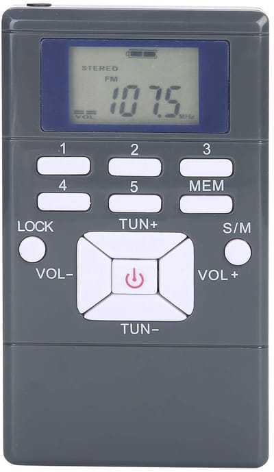 Allecto - Draagbare FM-zakradio - Digitale Mini-tuning - Ideaal voor