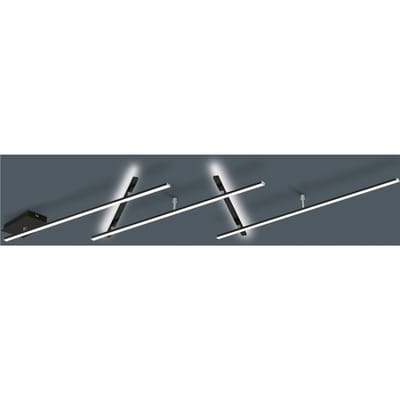 Trio Lighting Zwenkbare LED plafondlamp Indira, dimmer zwart