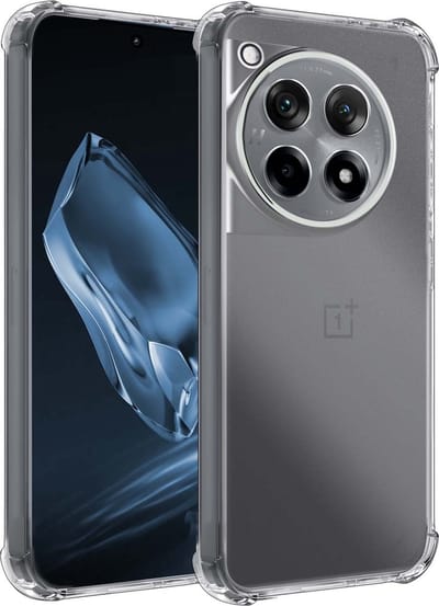 Hoesje - Geschikt voor OnePlus 12R - Sterk & Shockproof - Siliconen Shock Case - Hoes Cover - Telefoonhoes - Transparant