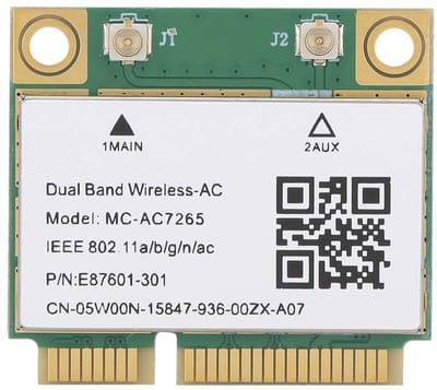 Dailygoody - Netwerk Bluetooth-kaart - Dual Band WiFi-adapter - Hoge snelheid - PCI-E halve minikaart - 802.11ac - Geschikt voor snelle internetverbin.