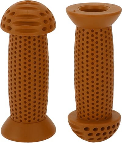 Fiets Stuurgrepen - Kind Handvatten - Comfortabel Fietsen - Anti-slip Grip - 100mm Lang - Bruin