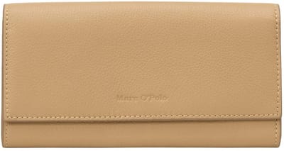 Marc O'Polo portemonnee Jessie Combi Wallet Pure Sand Lichtbruin