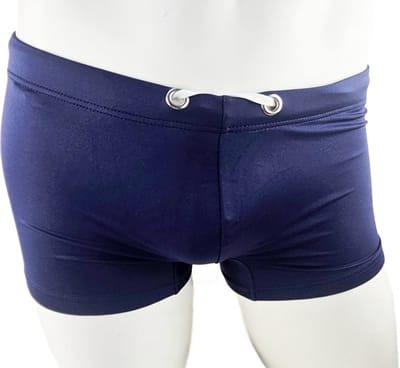 BamBella ® - Zwembroek - Maat S/M - zwemshorts - donker blauw kort man mannen heren