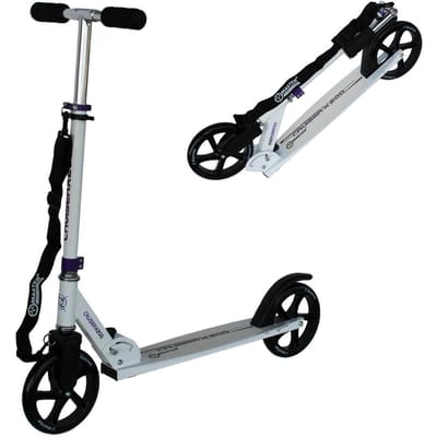 MASTER Cruiser Vouwscooter met Draagriem, 205 mm, Wit