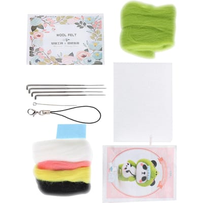 Naaldviltpakket Wolviltbenodigdheden Dier Pluche Pop Speelgoed DIY Maakmateriaal122# Klein Little Dinosaur white